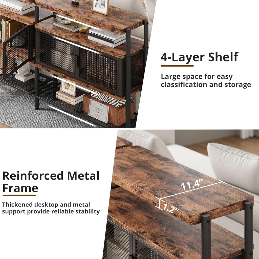 LIKEMET 74" Three-Tier Entryway Table