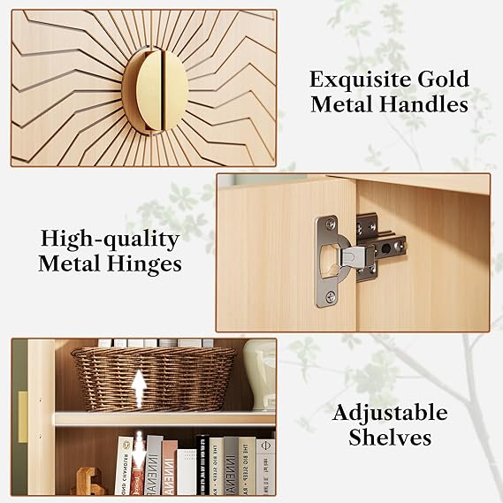 LIKEMET 70.8" Tall Modern Home Bookcase