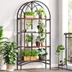 LIKEMET 70.8" High Arched Bookcase