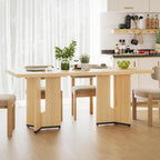 LIKEMET 70.9" Rectangular Wooden Dining Table