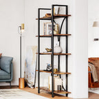 LIKEMET 70“ Open Bookshelf with Half Back