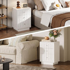 LIKEMET 26.3" 3 Drawers Nightstand