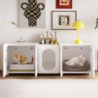 LIKEMET Hidden Double Cat Litter Box