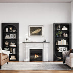LIKEMET Rotatable Arched Bookcase（71”）