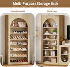 LIKEMET Arched Adjustable Shelf Shoe Cabinet（71“）