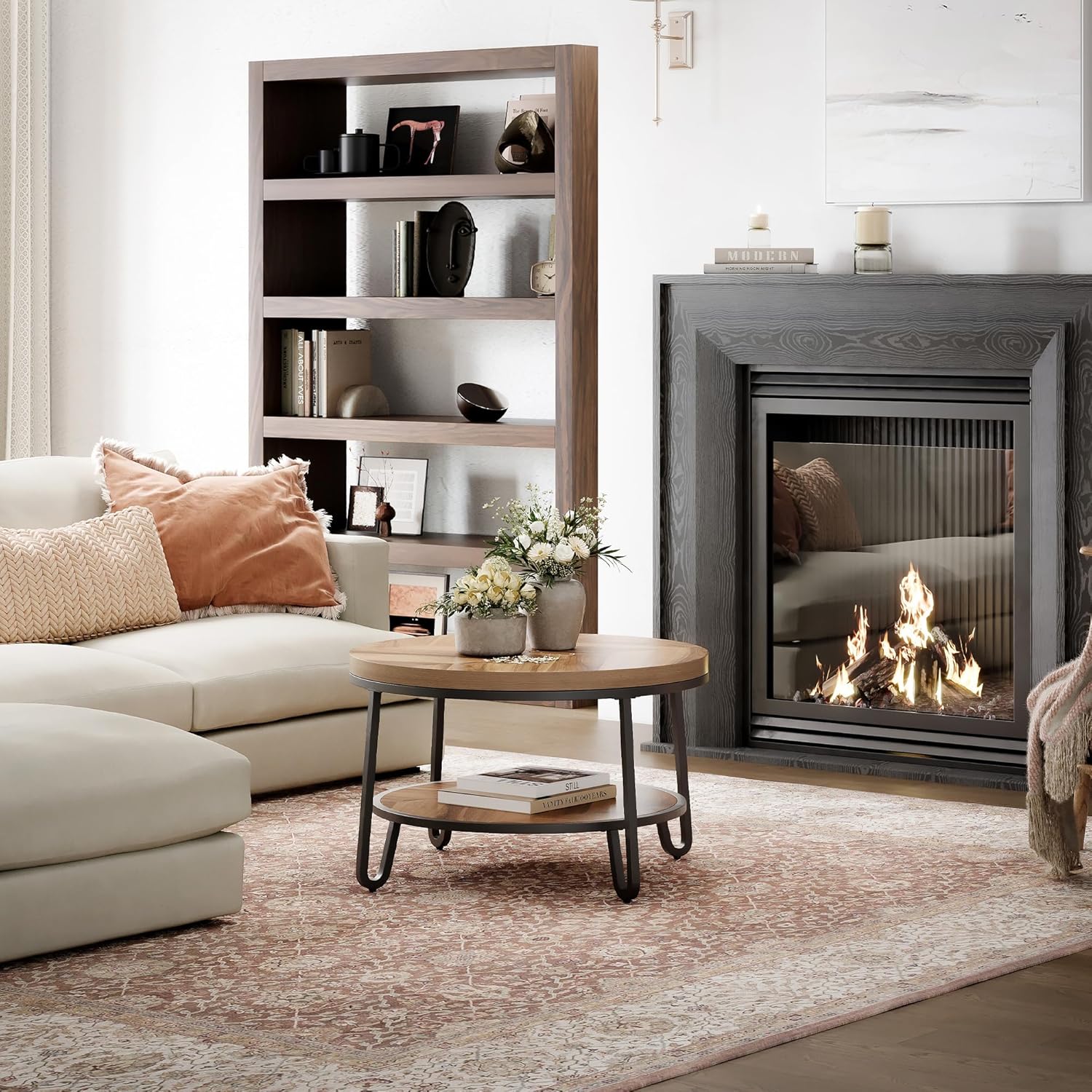 LIKEMET 32" Round Coffee Table