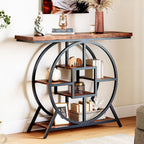 LIKEMET 41.3" Round Base Console Table