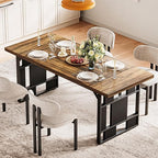 LIKEMET 71" Retro Simple Square Dining Table