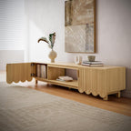 LIKEMET 70.8" Wave TV Stand
