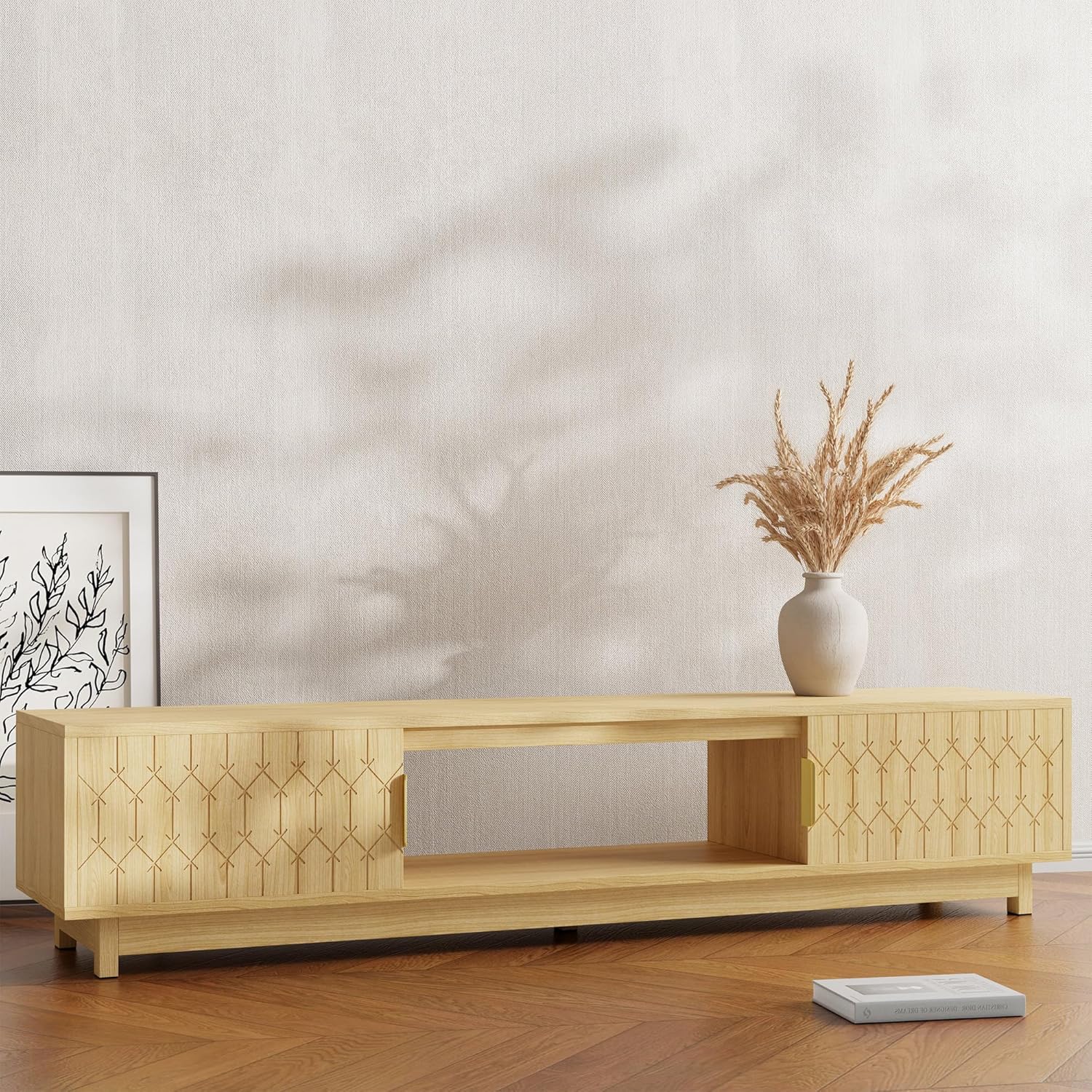 LIKEMET 70.8“ Modern Grain TV Stand