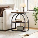 LIKEMET 25" Arched Metal Frame End Table