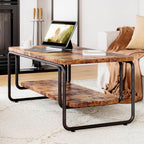 LIKEMET 47" Rounded Rectangular Coffee Table