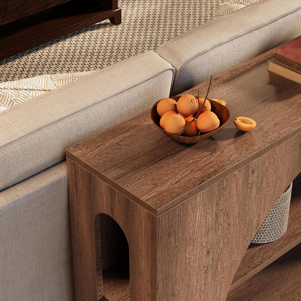 LIKEMET 55" Farmhouse Triplex Console Table