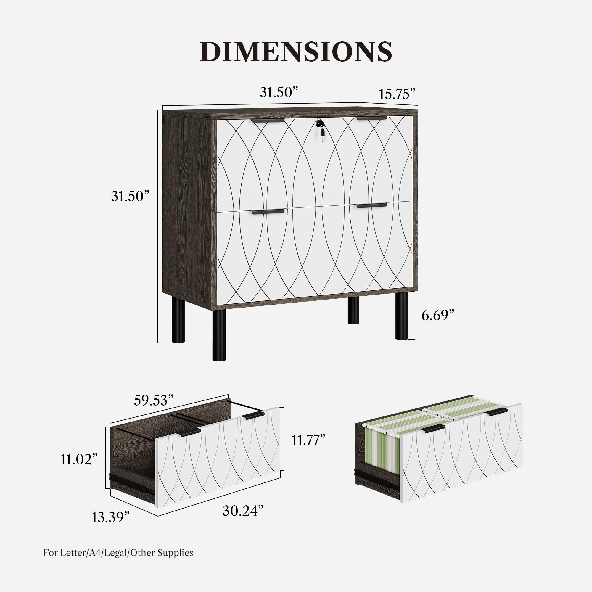 LIKEMET Meridian Cabinet Document Cabinet