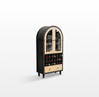 LIKEMET 63" Arched Bar Cabinet with Doors
