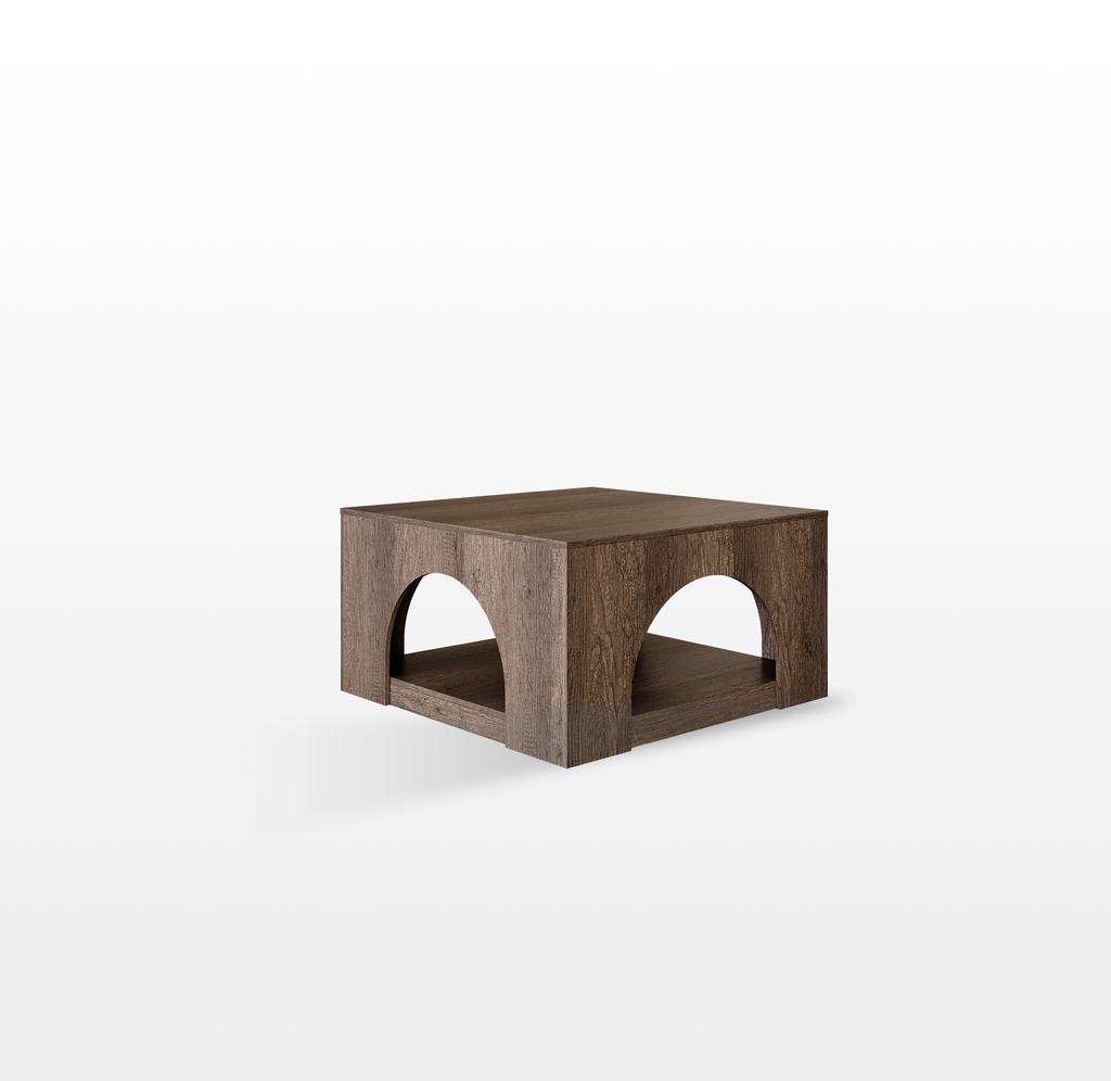 LIKEMET 35.5" LED Square Coffee Table