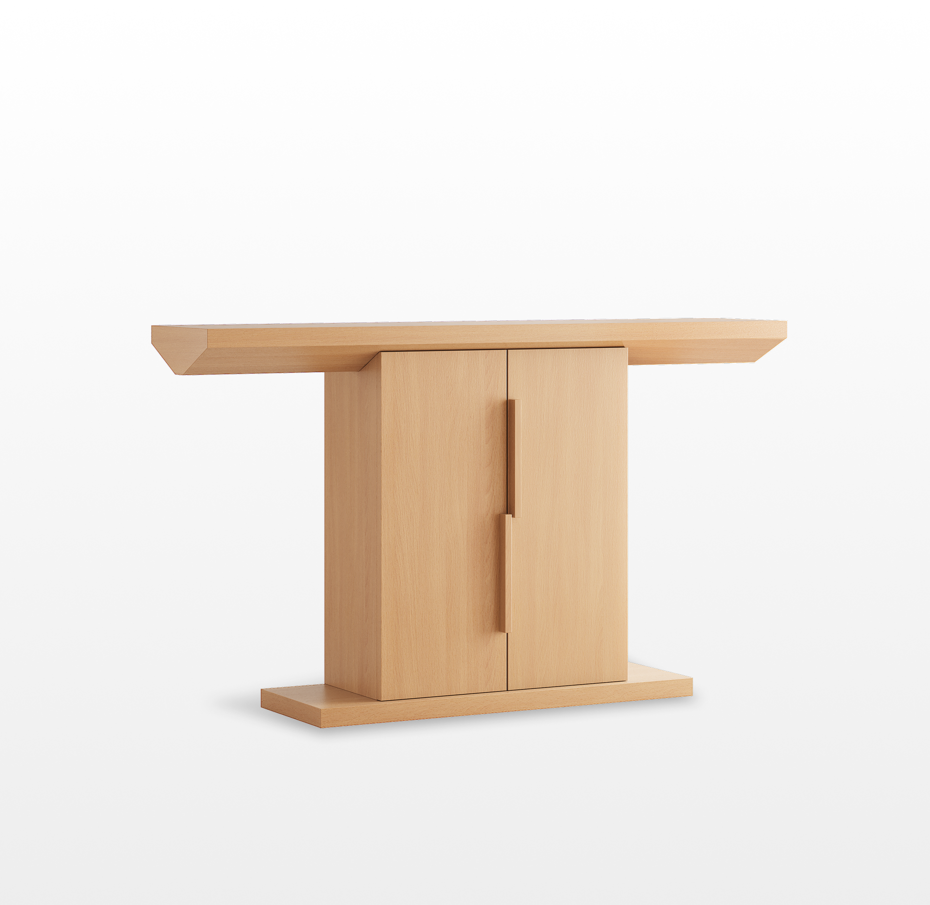 LIKEMET 55" Tree Trunk Type Console Table