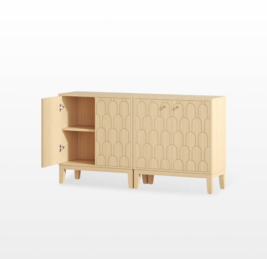 LIKEMET Fish Scale Farmhouse Locker