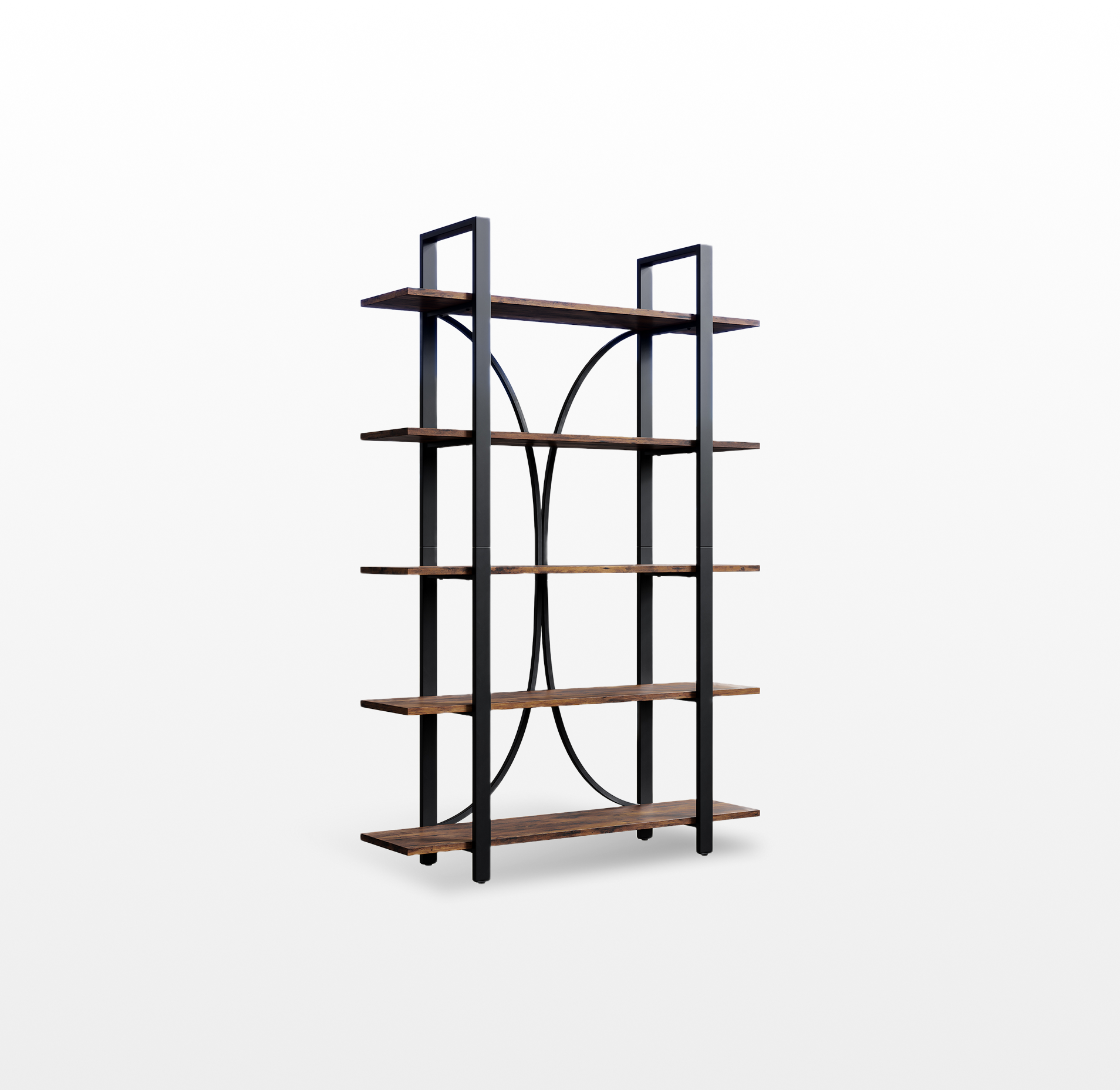 LIKEMET 70“ Open Bookshelf with Half Back