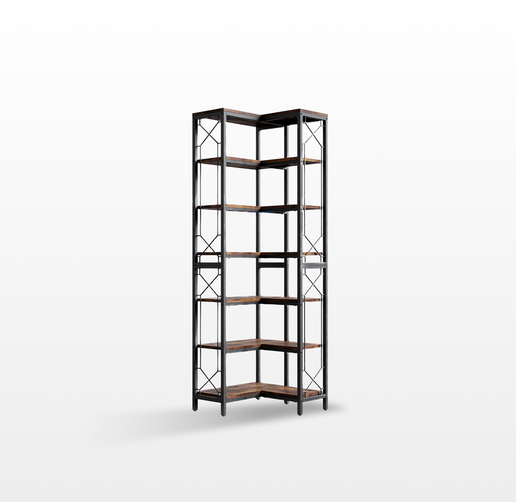 LIKEMET 79" Corner Bookcase