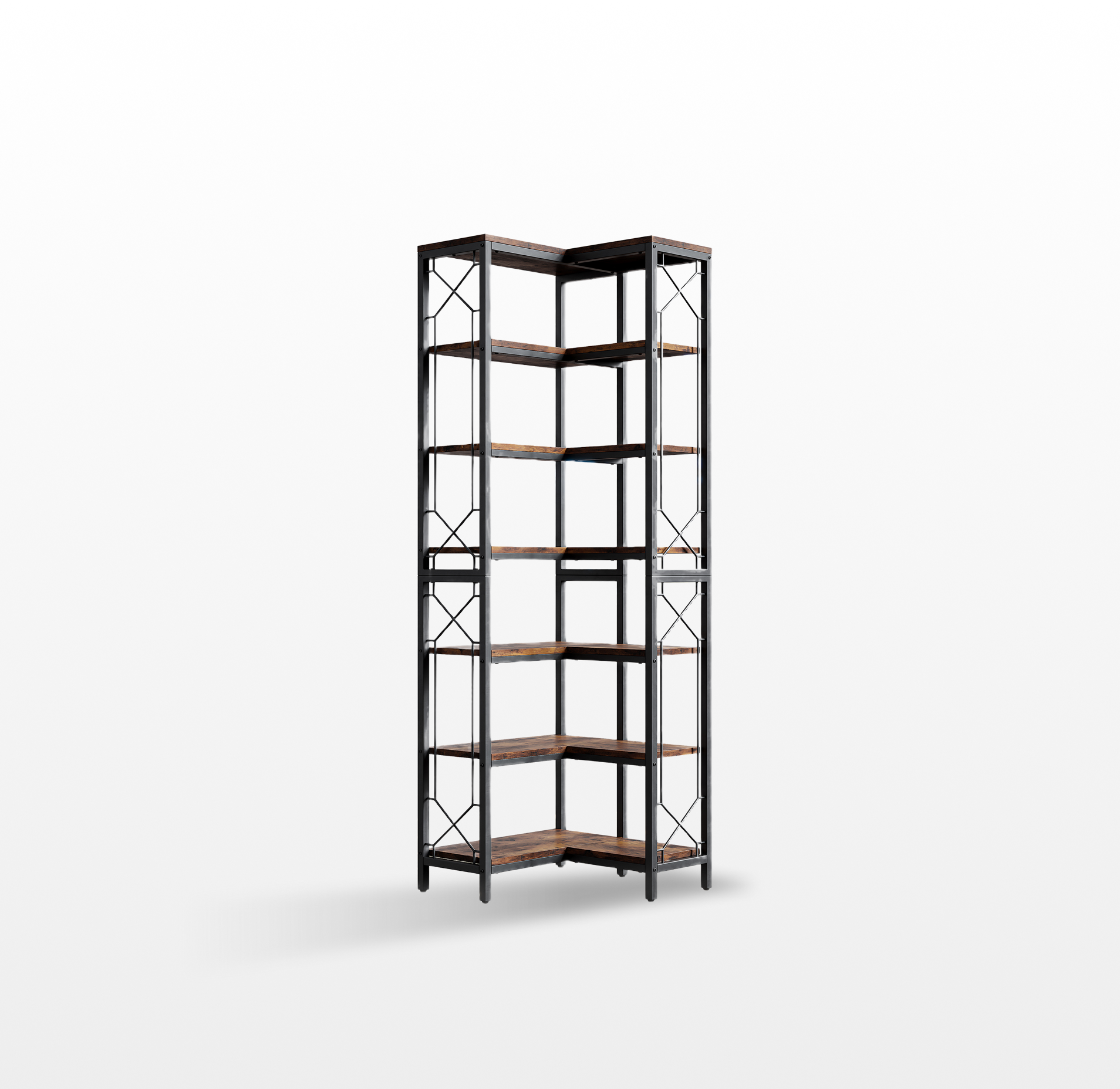 LIKEMET 79" Corner Bookcase