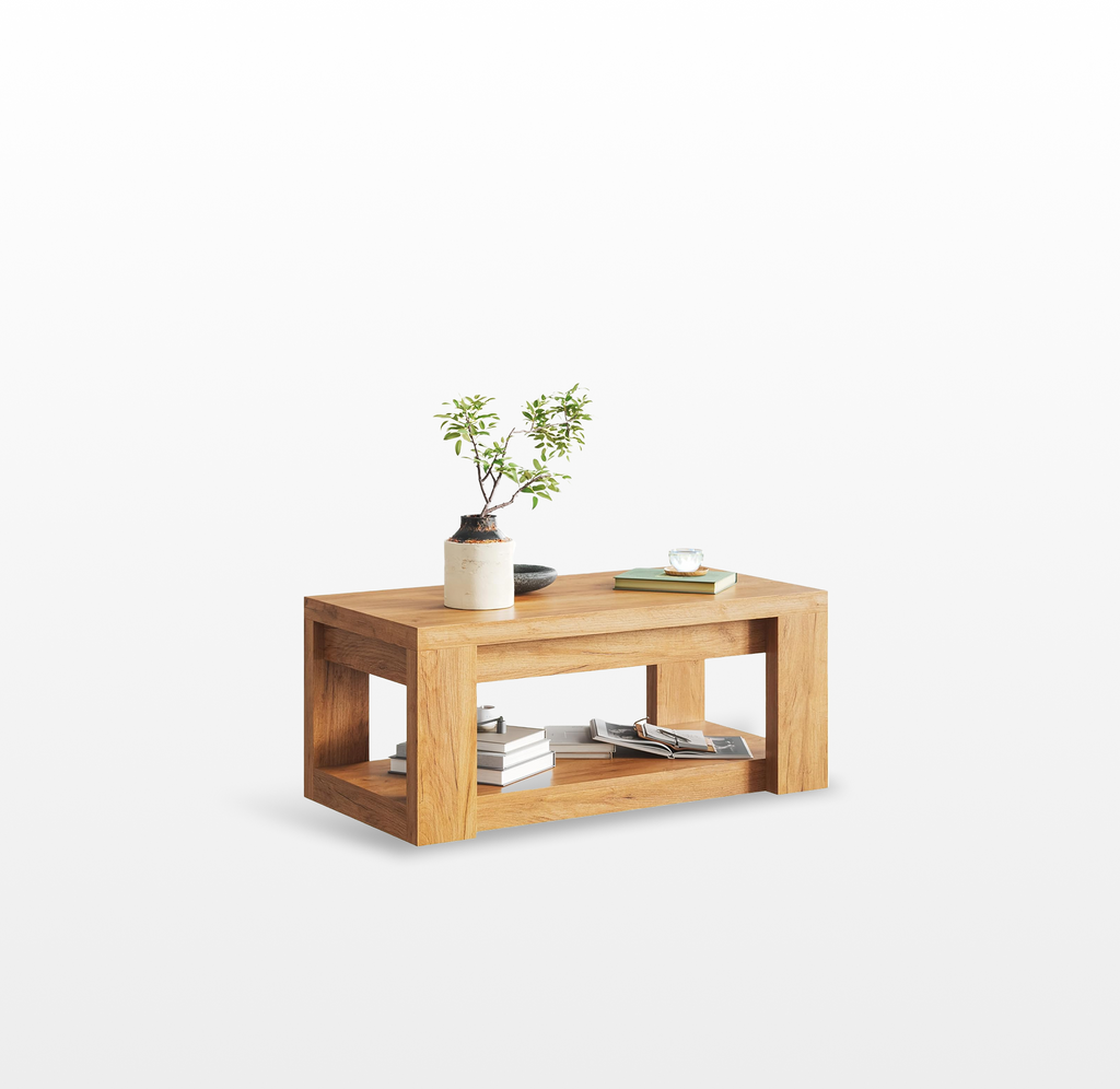LIKEMET 47.24“ Wood Coffee Table
