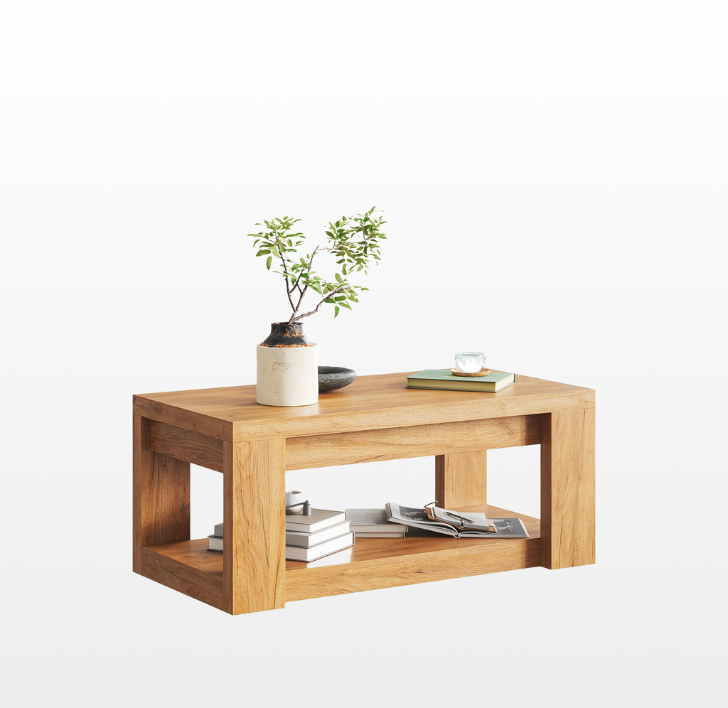 LIKEMET 47.24“ Wood Coffee Table