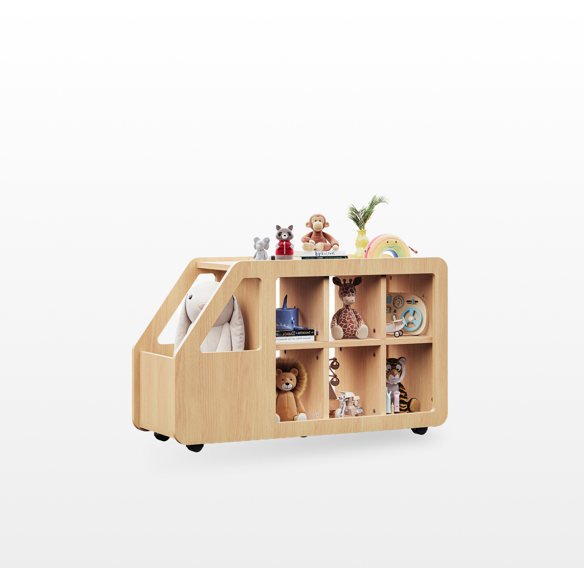 LIKEMET Car-Shaped Toy Storage Box