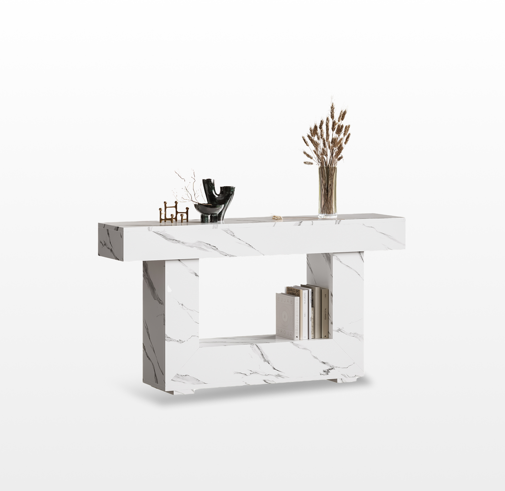 LIKEMET 55" Wooden Rustic Entryway Table