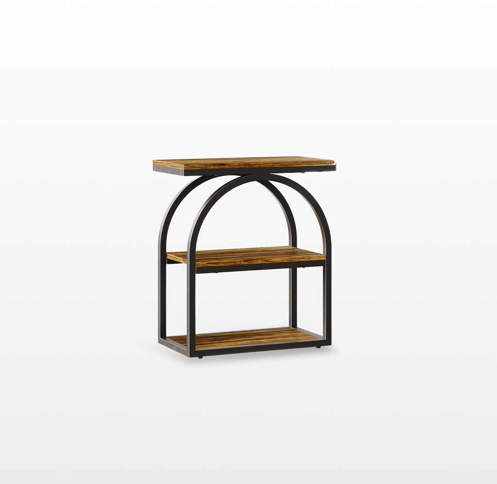 LIKEMET 25" Arched Metal Frame End Table