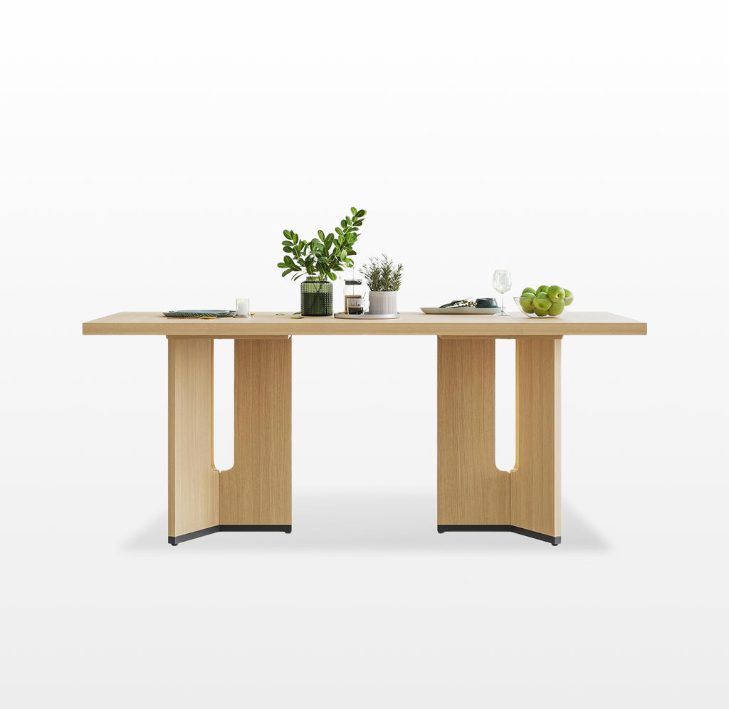 LIKEMET 70.9" Rectangular Wooden Dining Table