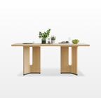 LIKEMET 70.9" Rectangular Wooden Dining Table