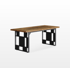 LIKEMET 71" Retro Simple Square Dining Table