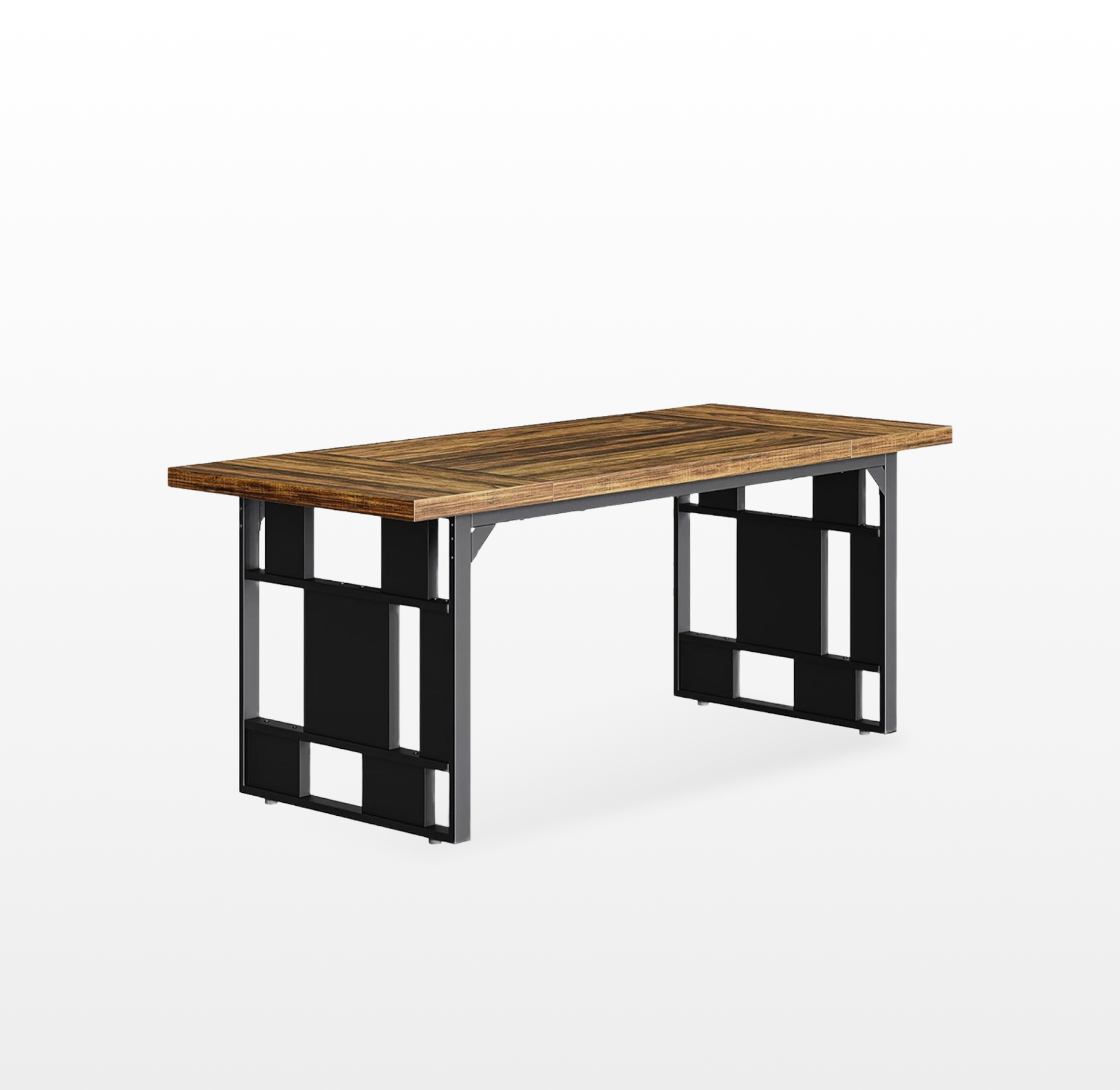 LIKEMET 71" Retro Simple Square Dining Table