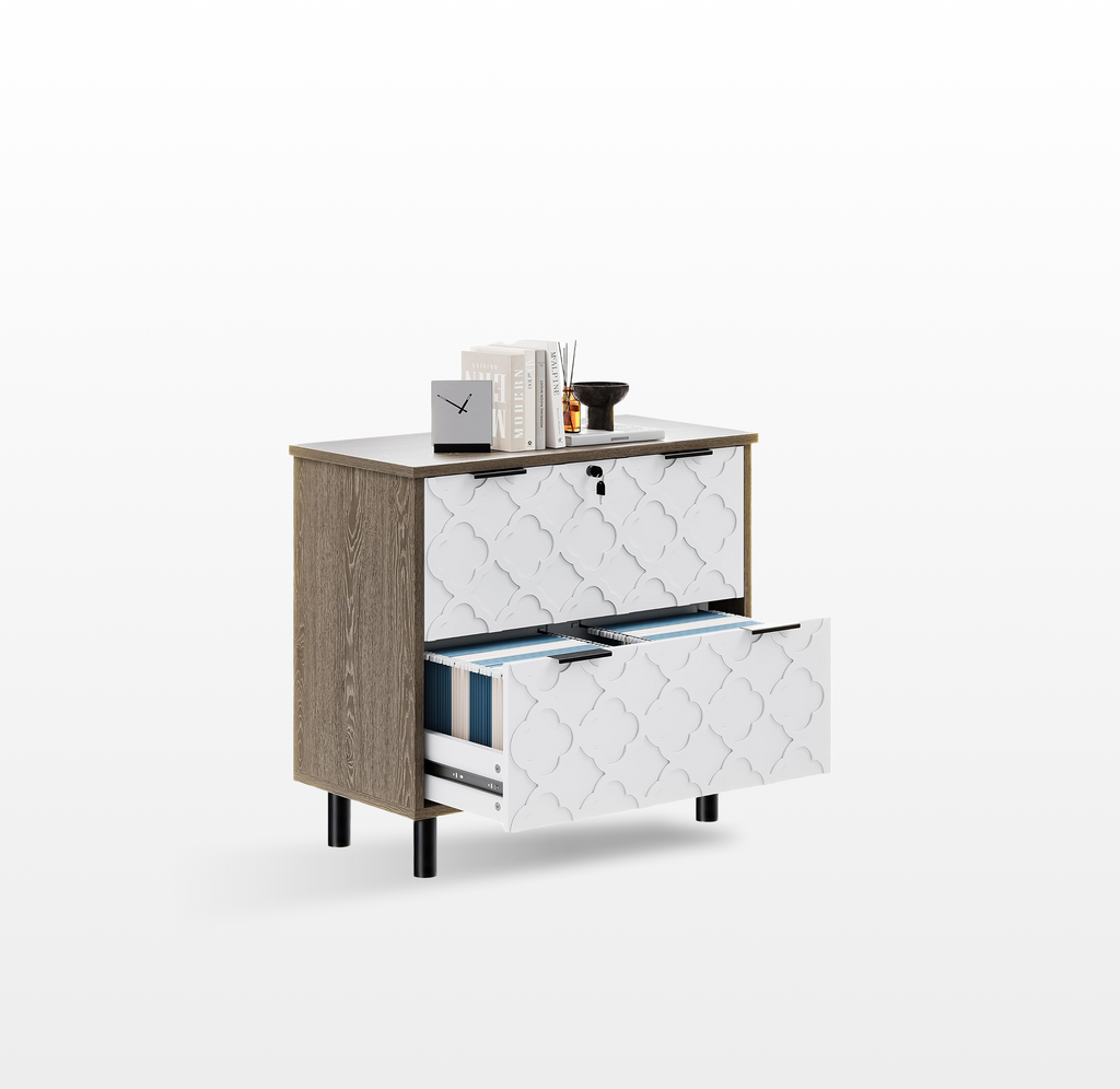LIKEMET 2 Drawer File Cabinet with Lock