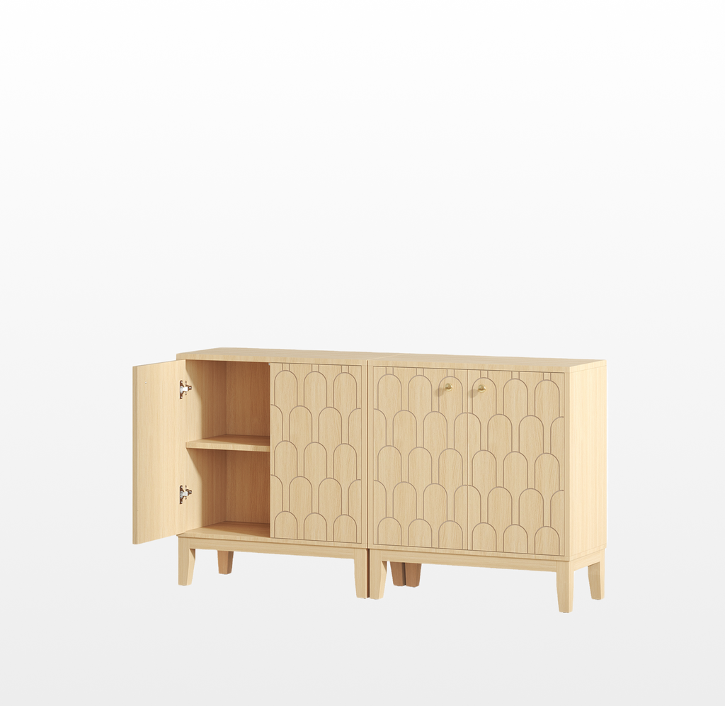 LIKEMET Fish Scale Farmhouse Locker