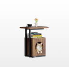 LIKEMET End Table with Cat House（25“）