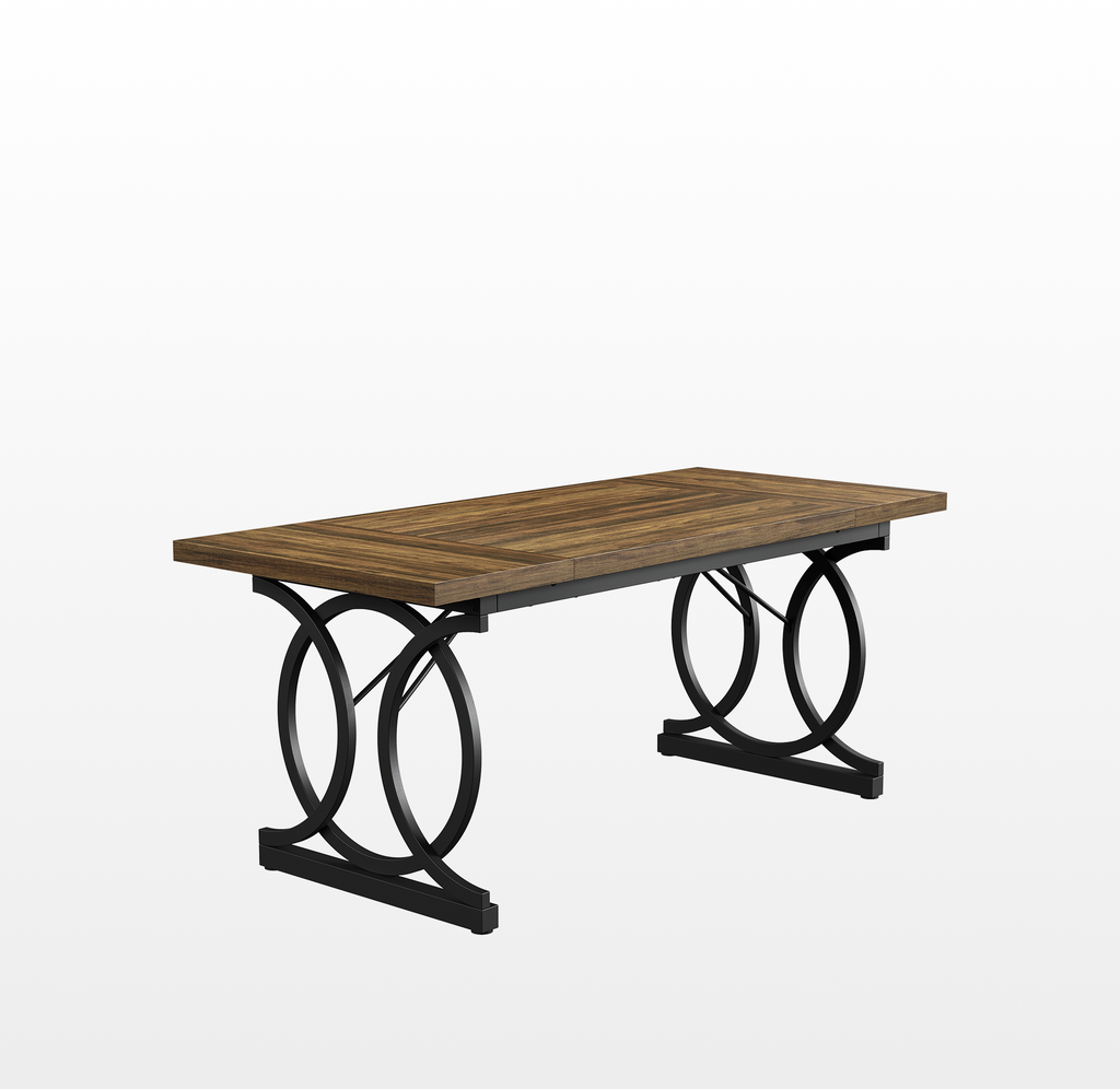 LIKEMET Wooden Dining Table（70.8"）