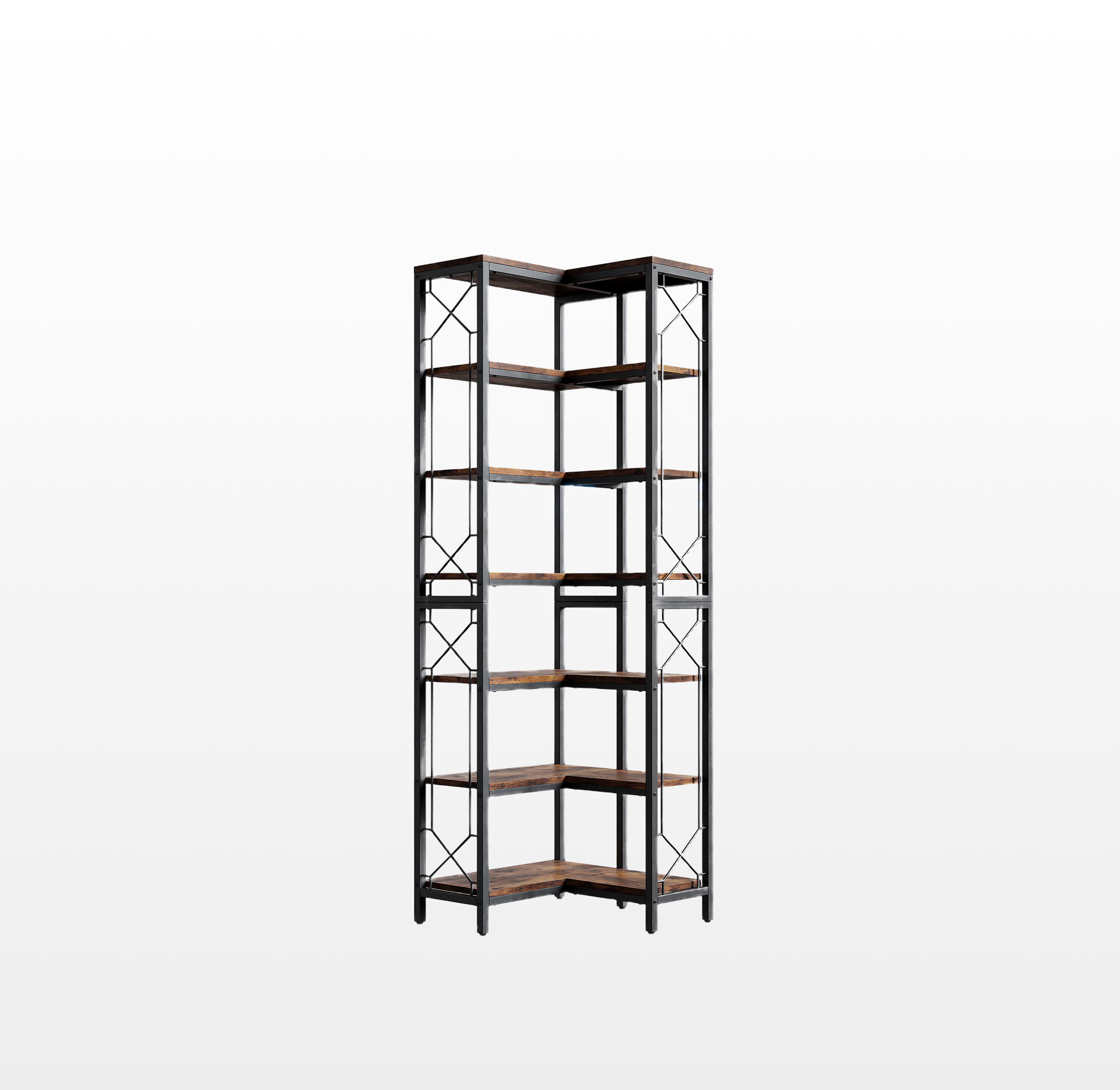 LIKEMET Corner Bookcase（79"）